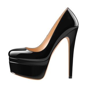Elegant Black Platform Heels